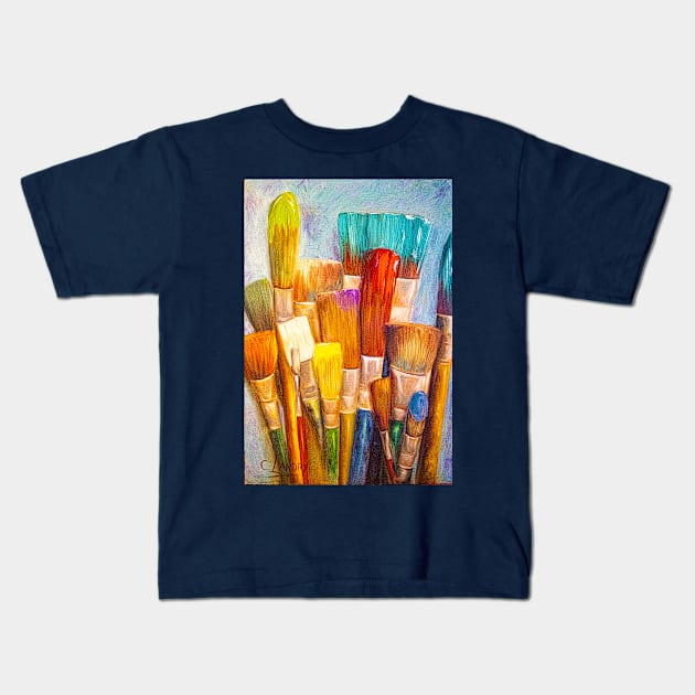 READY TO PAINT! Kids T-Shirt by Carol Landry Fine Art 